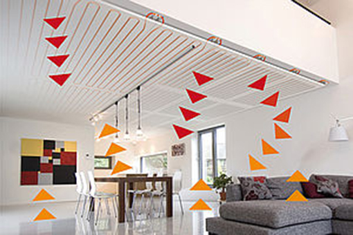 Infrared-ceiling heating